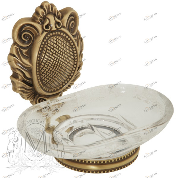 Мыльница MIGLIORE Cleopatra ML.CLE-60.701.BR бронза 