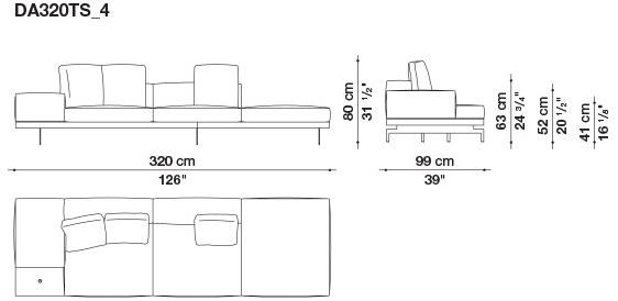 B&B Italia 3-х местный тканевый диван Dock sun-id-1376507 - Вид №167