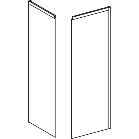 558.304.00.1 Задний элемент Porsgrund Showerama 10-5 Geberit  - Вид №1