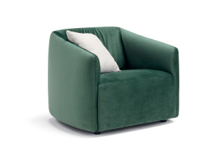 Кожаное вращающееся кресло с подлокотниками