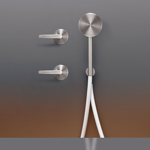 Настенный 2 прогрессивные смесители, установленные для ванной / душа с круглым ручным душем диаметр 80 мм  FLG22H CEADESIGN  - Вид №1