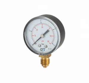 GENEBRE 3820 002 Манометр Ø 53, нижнее соединение, резьба BSP