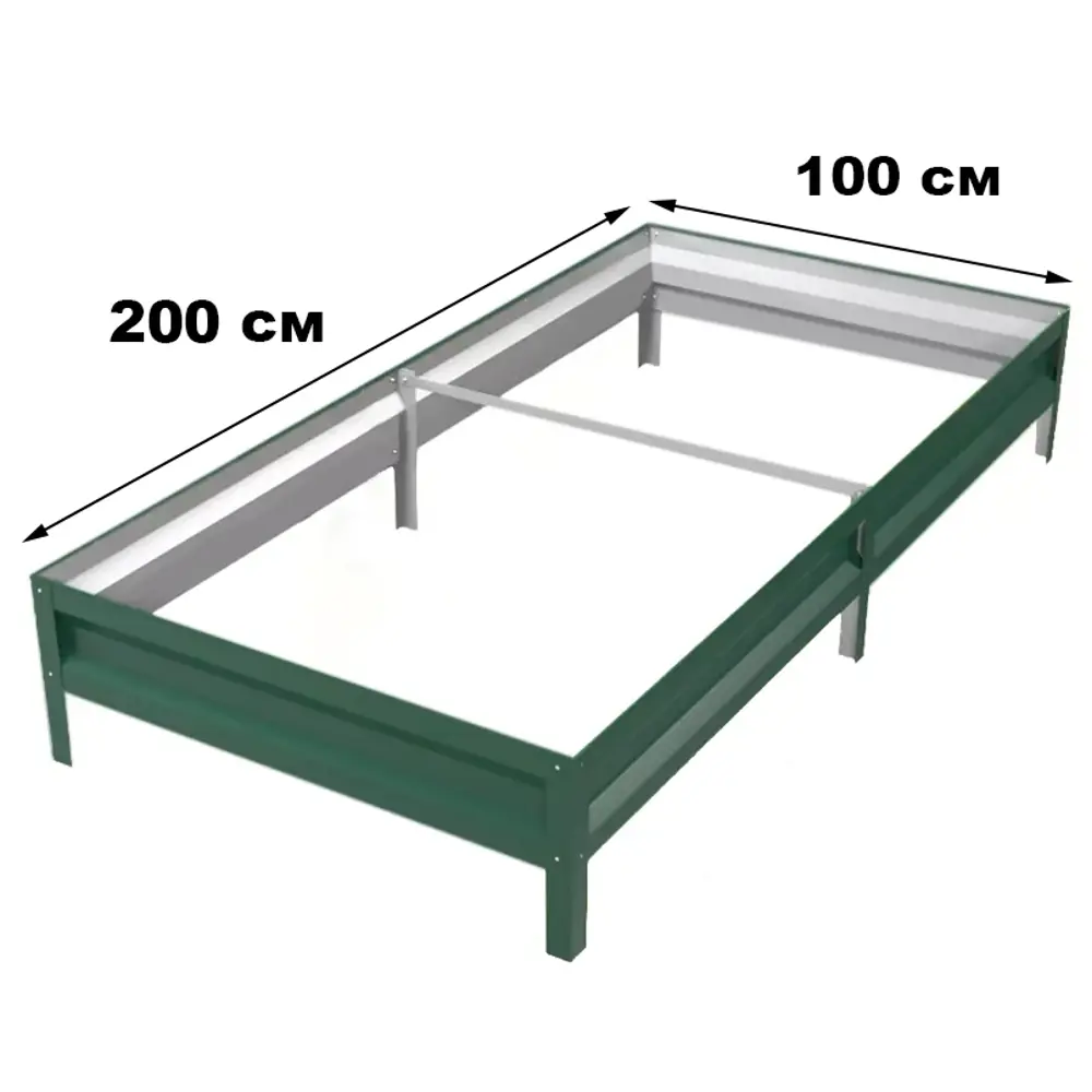 Грядка садовая 200x100x20 см цвет зеленый 89445305 STLM-2085203 Santreyd 