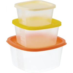 Набор контейнеров для пищевых продуктов Hitt Rainbow, 3 шт