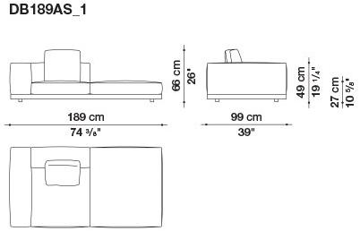 B&B Italia Кожаный диван Dock sun-id-1441060 - Вид №47