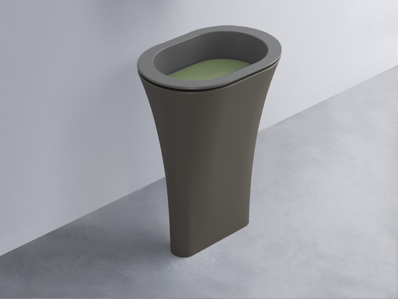 AMLA65-CM+AMPILO-AG+AMCOLO-FN Раковина Amedeo Ovale отдельностоящая cielo Enjoy + Amedeo Ceramica Cielo