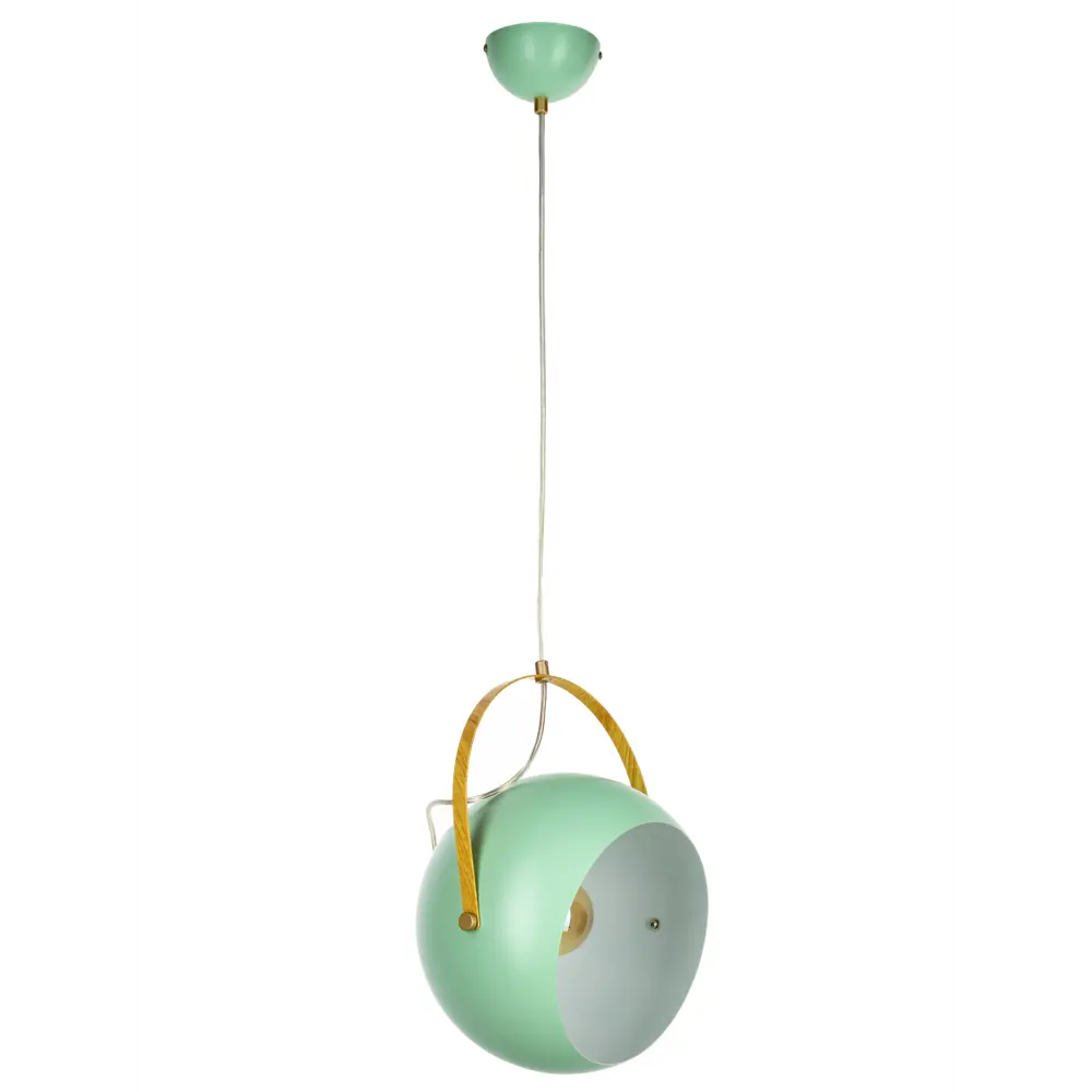 Люстра подвесная «Morila Green», 1 лампа, 10 м², с диммером, цвет зеленый LAMPLANDIA STLM-2032738