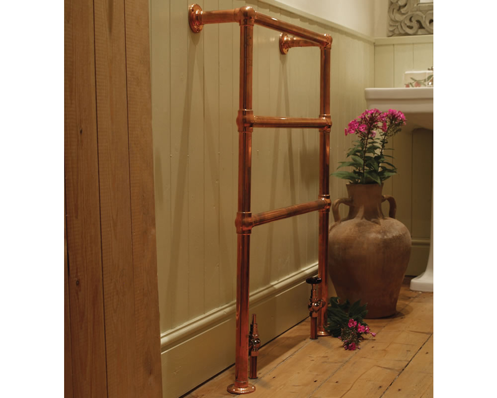 TOW106 Медная вешалка для полотенец Beckingham - 965 мм x 670 мм Сarronheating  - Вид №2