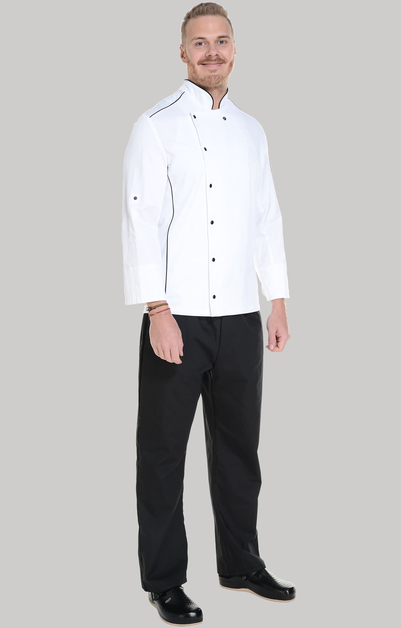 62615 Китель поварской white RICON  Одежда для поваров  размер 50 (L)  - Вид №7