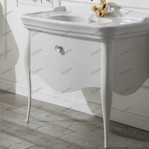 Тумба под раковину-столешницу Olympia Ceramica Impero Style 100 белая IMMO100