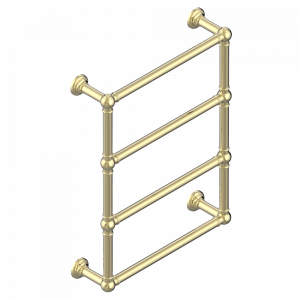 B6A-TWT4E Полотенцесушитель Традиционный, 4 перекладины, 625 мм x 825 мм, электрический Thg-paris Sèche-serviettes Traditionnel Светлое золото