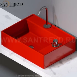 L640125 Накладная раковина на столешницу  прямоугольная A. e T. Italia Fly