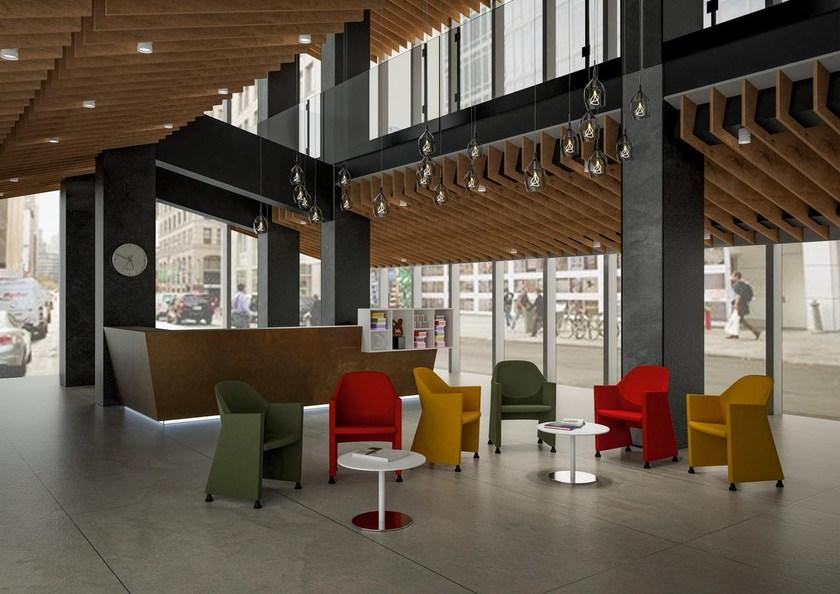 Luxy Мягкое кресло с подлокотниками на колесиках Nestar sun-id-1464382 - Вид №3