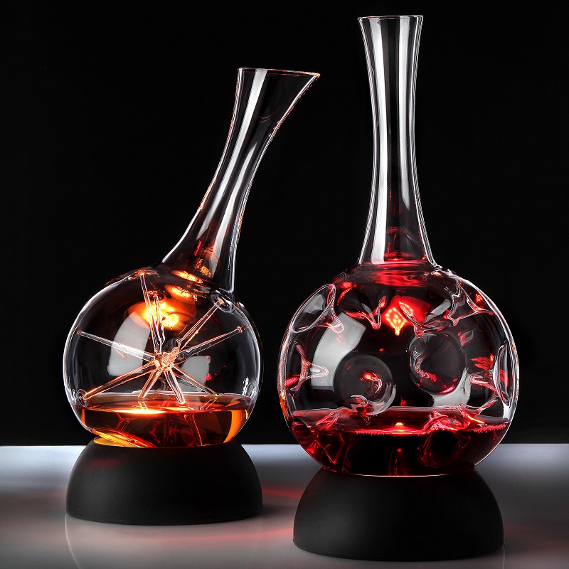 4948.PB Zieher Декантер для вина Zieher декантер "STAR" 1.8 л, с подставкой, Ø 15,6 см, п/к Боросиликатное стекло/силикон  - Вид №5