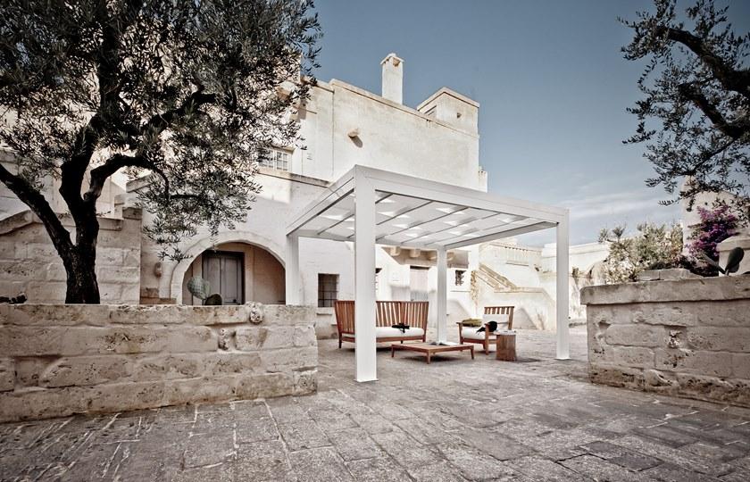 MV Living Самонесущая пергола из ткани и алюминия Ombreggianti sun-id-1477268 - Вид №5