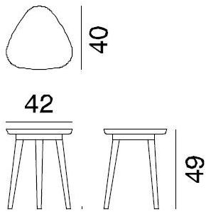 Gervasoni Треугольный журнальный столик для гостиной Brick sun-id-1471598 - Вид №8