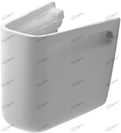 08571800002 Полупьедестал для раковины овальная Duravit D-Code