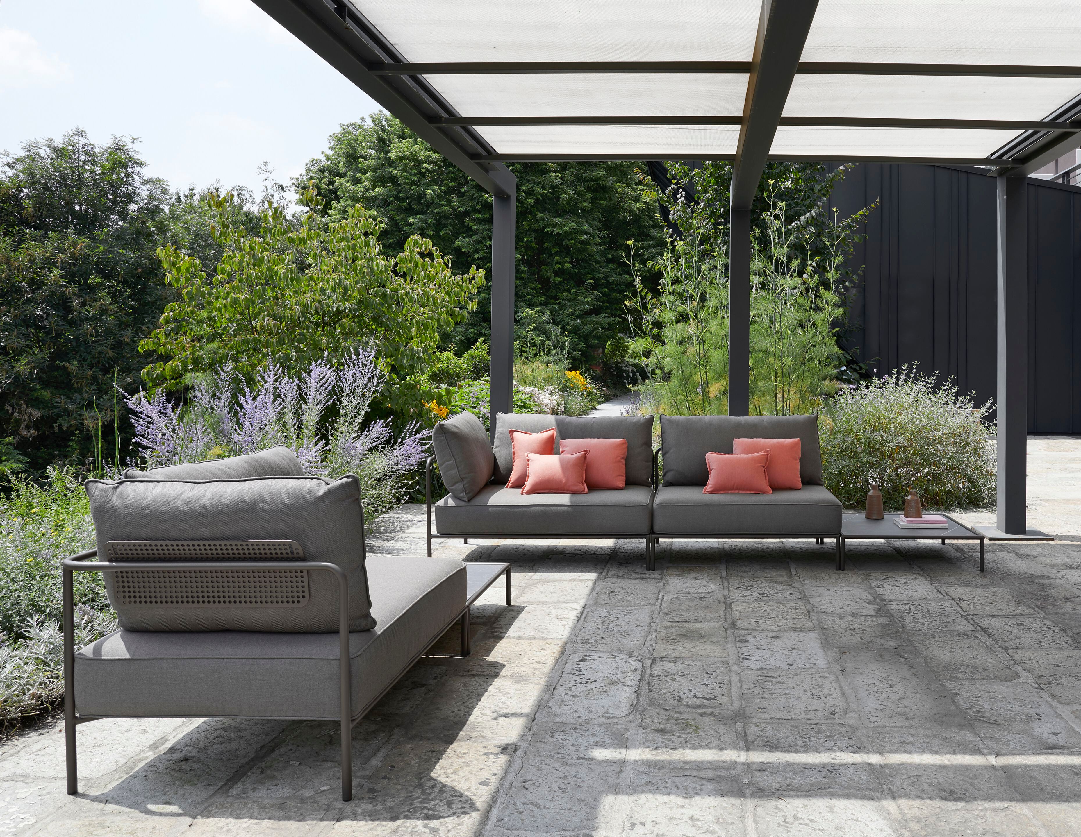 Модульное садовое кресло из стали и ткани S-CAB лоскут ARCH-00083976 - Вид №10