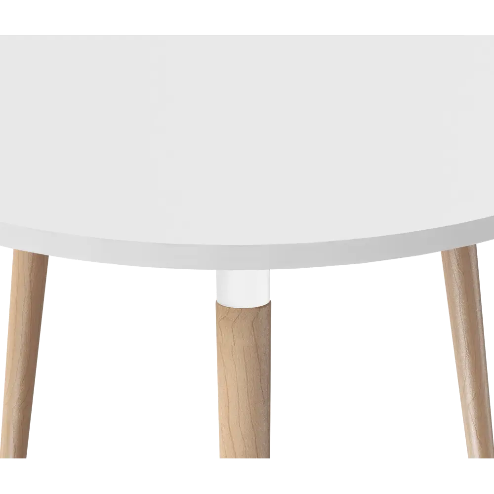 Стол обеденный Сенатор Т2 90x76x90 см круг дерево цвет светлое дерево/белый Santreyd STLM-2003711 - Вид №4