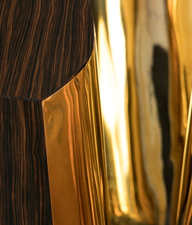 0-017 Овальный центральный стол Lapiaz из черного дерева Boca Do Lobo  - Вид №13