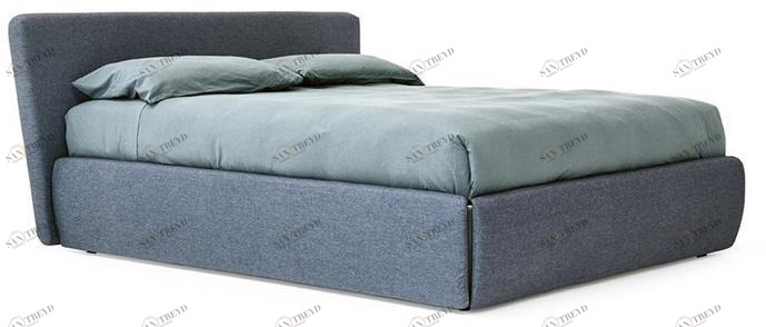 PIANCA Двуспальная кровать с обивкой из ткани sun-id-1379680