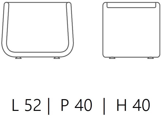 Quinti Sedute Пуф / журнальный столик из ткани Hip sun-id-1508287 - Вид №5