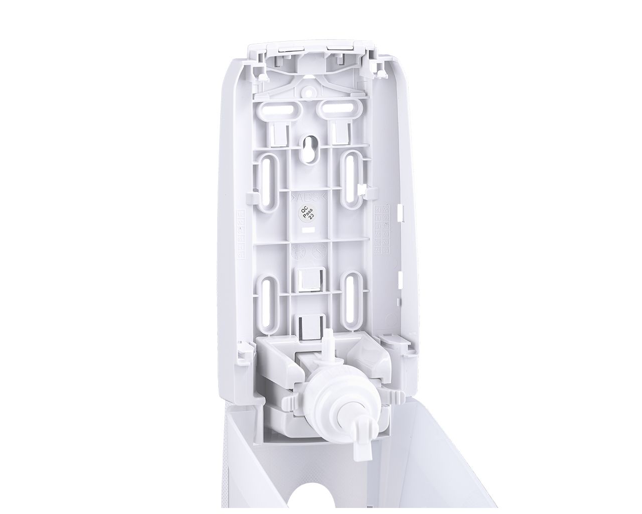 DHB201 Дозатор пенного мыла HARMONY для одноразовых картриджей 1000 мл, пластик, прозрачный белый Merida  - Вид №2