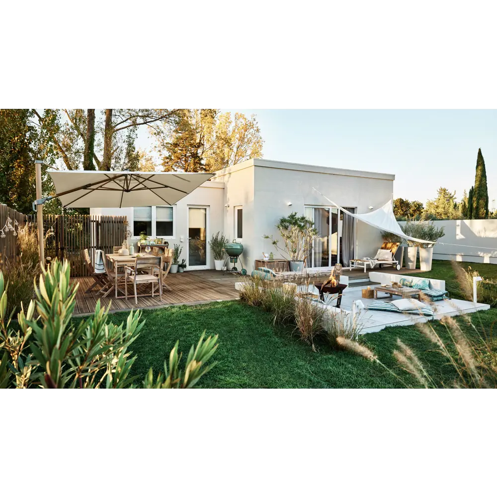 Стол садовый раздвижной Naterial Solaris 180-240x90x75 см акация светло-коричневый Товар без серии STLM-2062329 - Вид №22