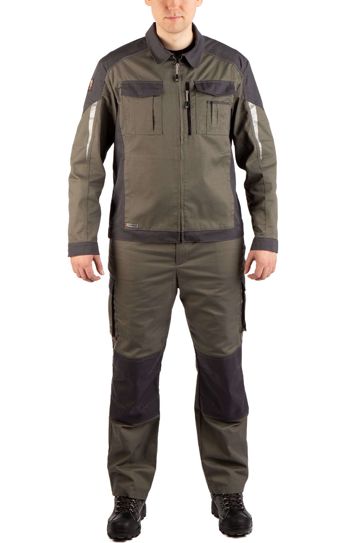 4974821 Костюм  NEW серый хаки графит STATUS  Летняя спецодежда  размер 60-62/182-188  - Вид №16