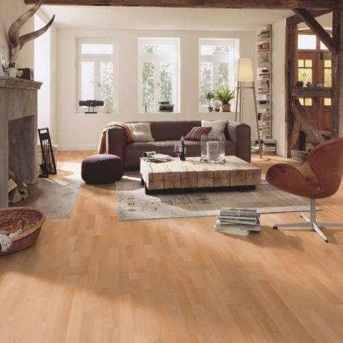 Паркетная доска Meister PС 200 Classic Дымчатый Гармония 928 Бук Натур (Гладкая) 2400х200 мм 2300200101 - Вид №7