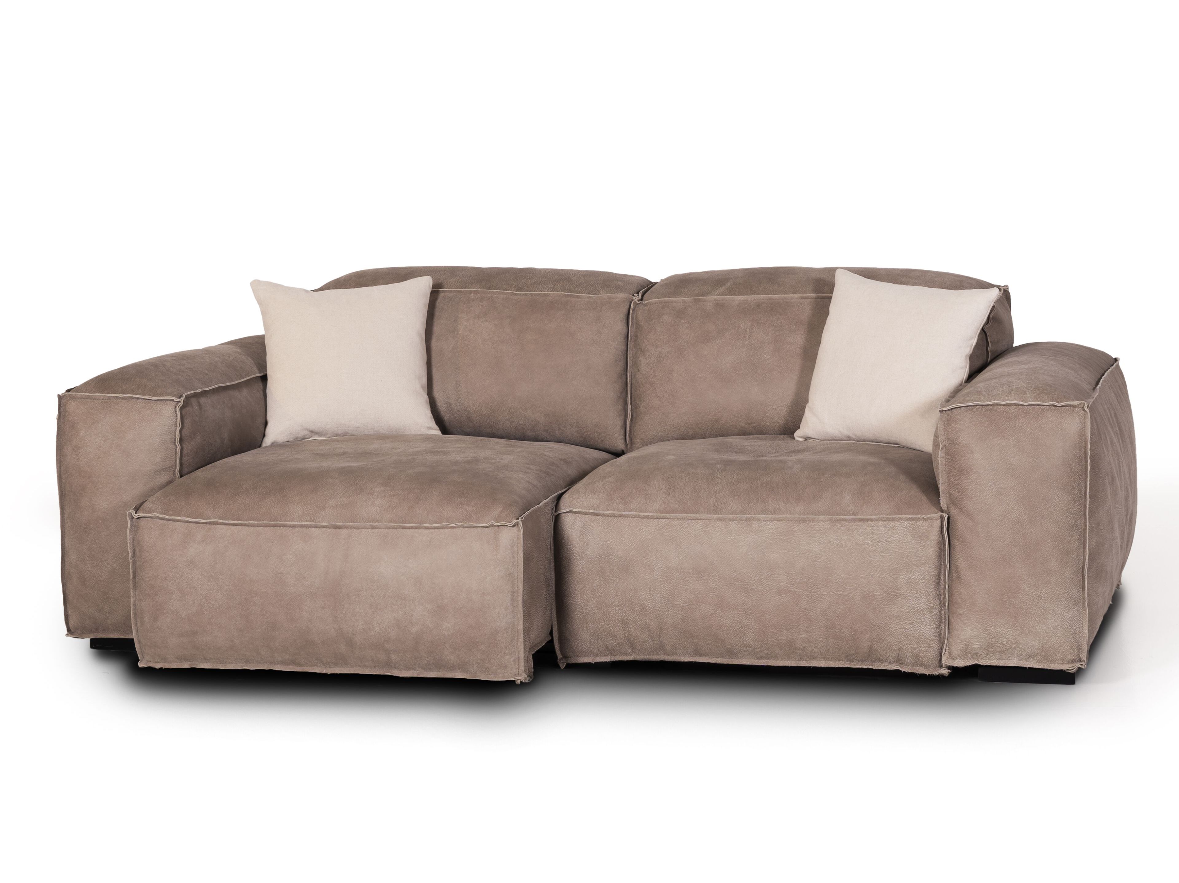 2-местный секционный диван из кожи Бронко Mantellassi 1926 Placido ARCH-00125583 - Вид №3