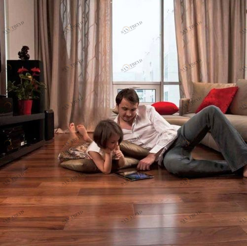 Массивная доска Parketoff Экзотика 127мм Орех американский Натур (Гладкая) 310-1620х127 мм 2600300438