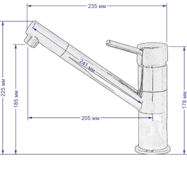 Кухонные смесители Barcelone SSL-5110-WP SEAMAN - Вид №2