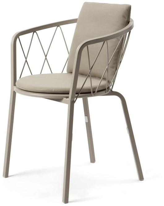 Vermobil Штабелируемый металлический садовый стул с подлокотниками Desiree De301 - Вид №7