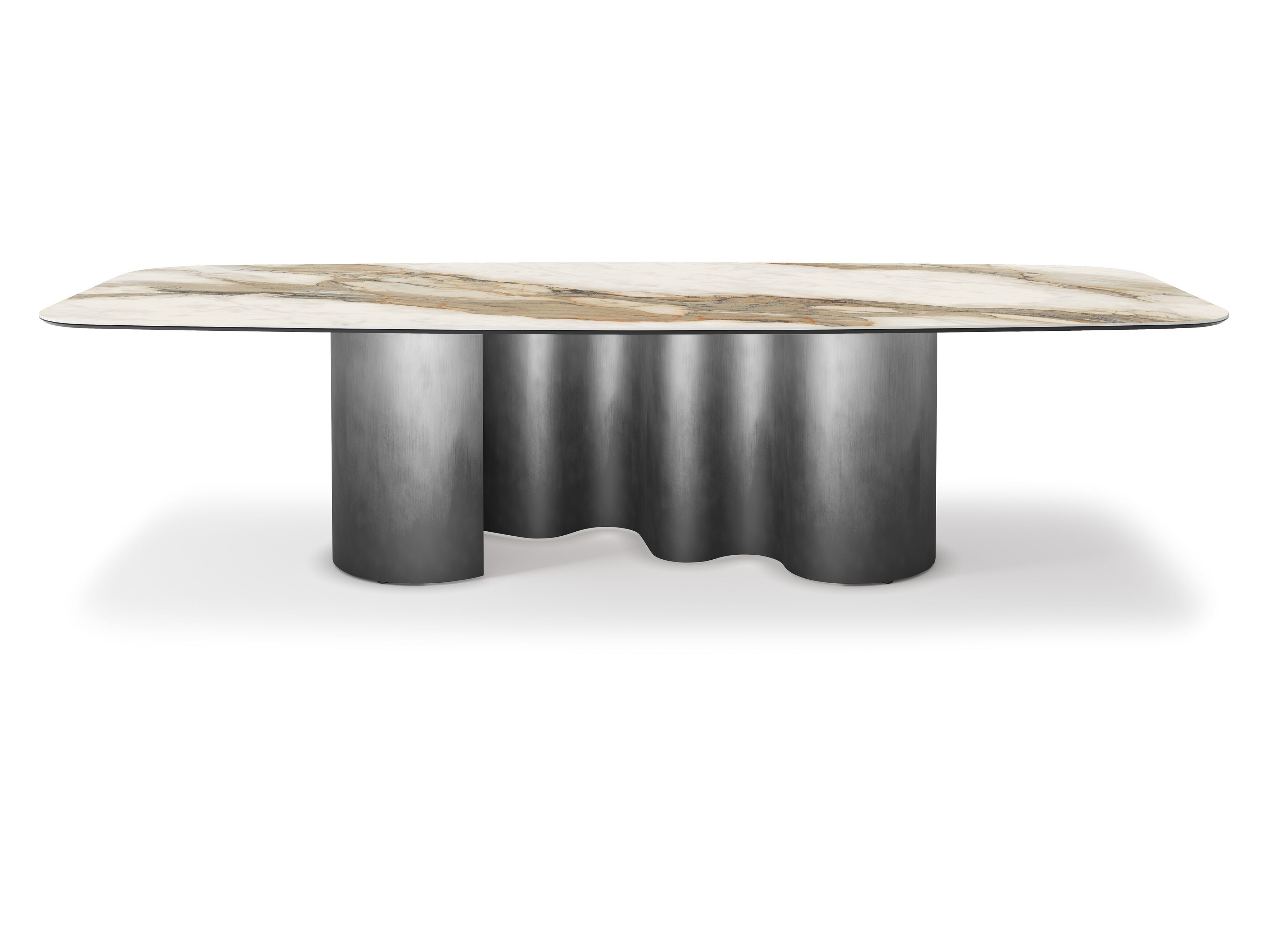 Керамический и стальной бочковый стол Cattelan italia Papel ARCH-00151171