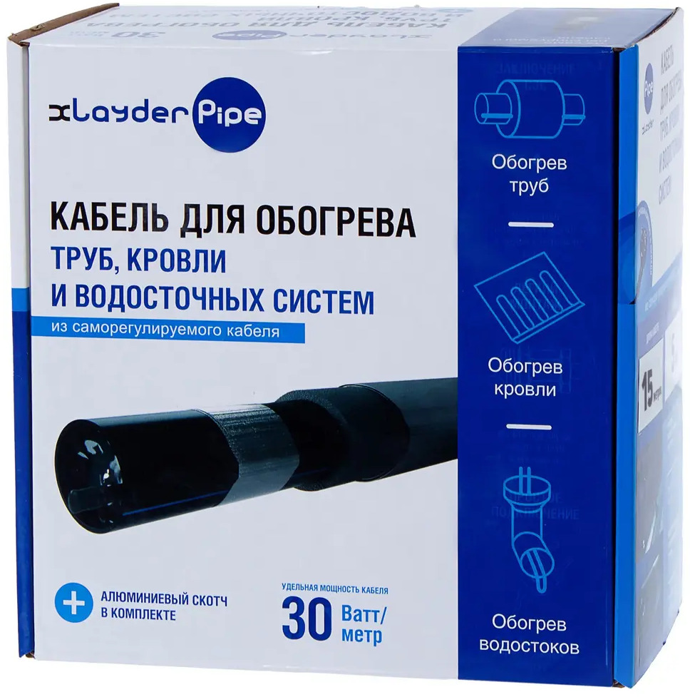 XLAYDER Pipe: саморегулирующийся греющий кабель для защиты труб и водостоков 18863841
