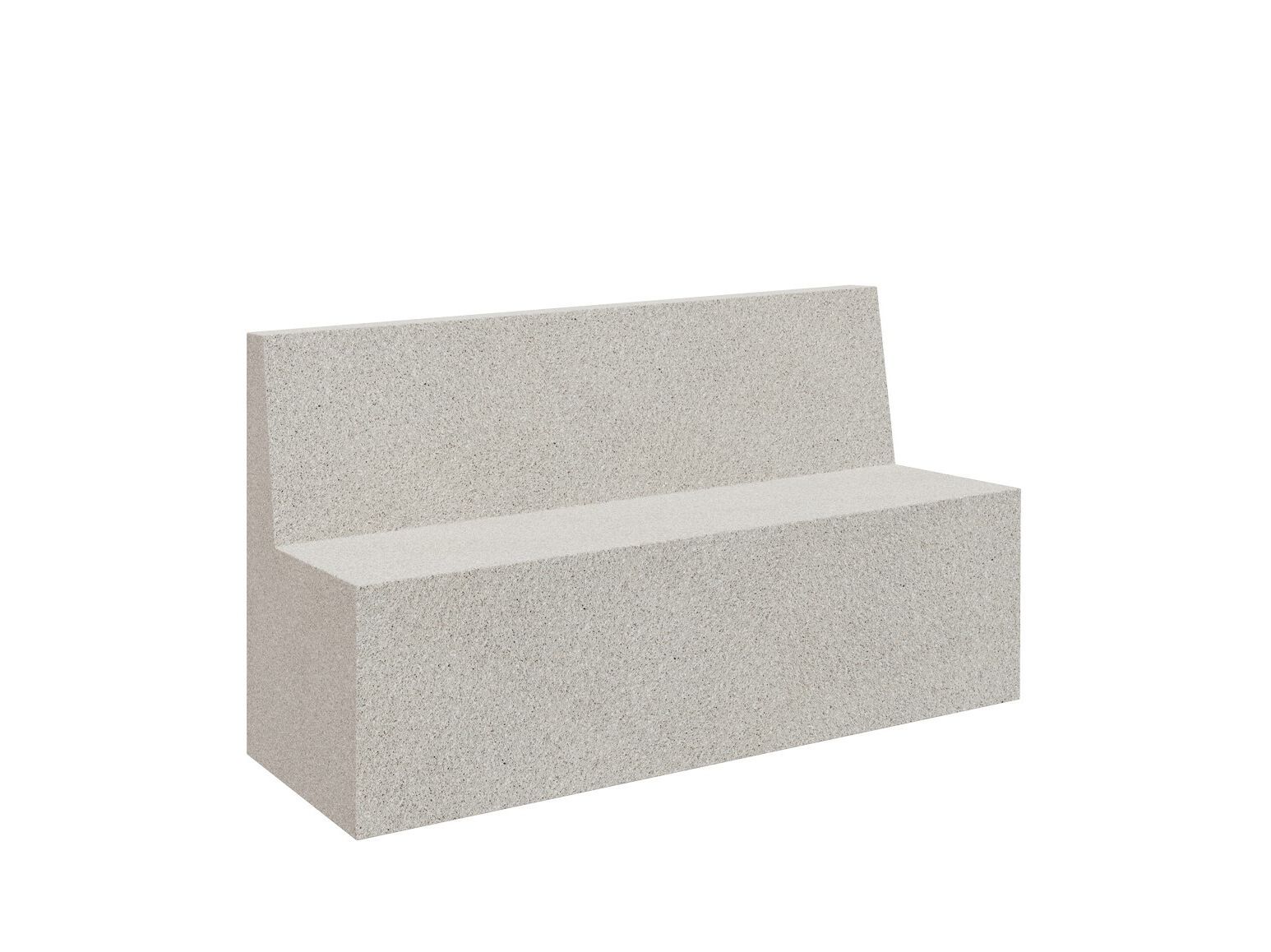 Бетонная скамья со спинкой amop Mia ARCH-00038583 - Вид №1
