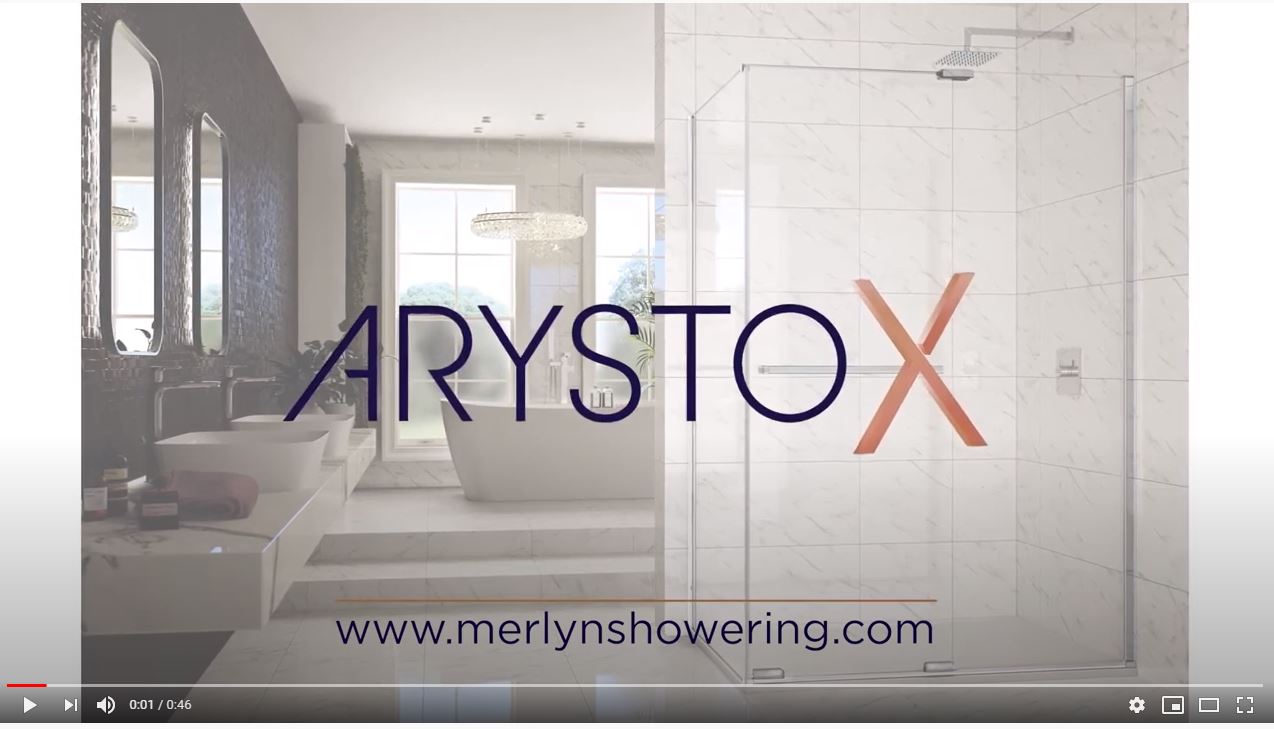 Дверь в нишу ARXFSL110E L or R Merlyn Arysto Хромированный  - Вид №6