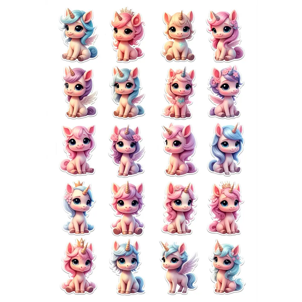 Наклейка Симфония Единорожки 30x20 см STLM-2113223
