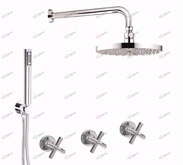 Rubinetteria Giulini Смеситель для душа с переключателем, ручной душ и лейка для душа G3 F7615w2ks-25