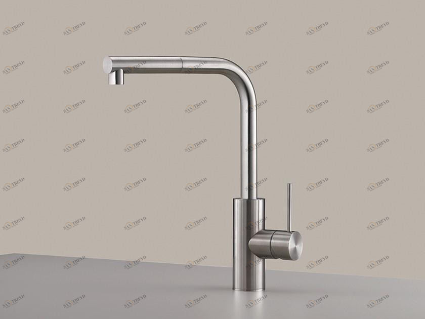 Ceadesign Кухонный смеситель на одно отверстие из нержавеющей стали с вытяжным душем Milo360 Mil 205