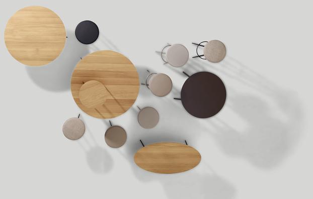 Bivaq Садовый столик низкий овальный в ироко Vint sun-id-1456818 - Вид №1