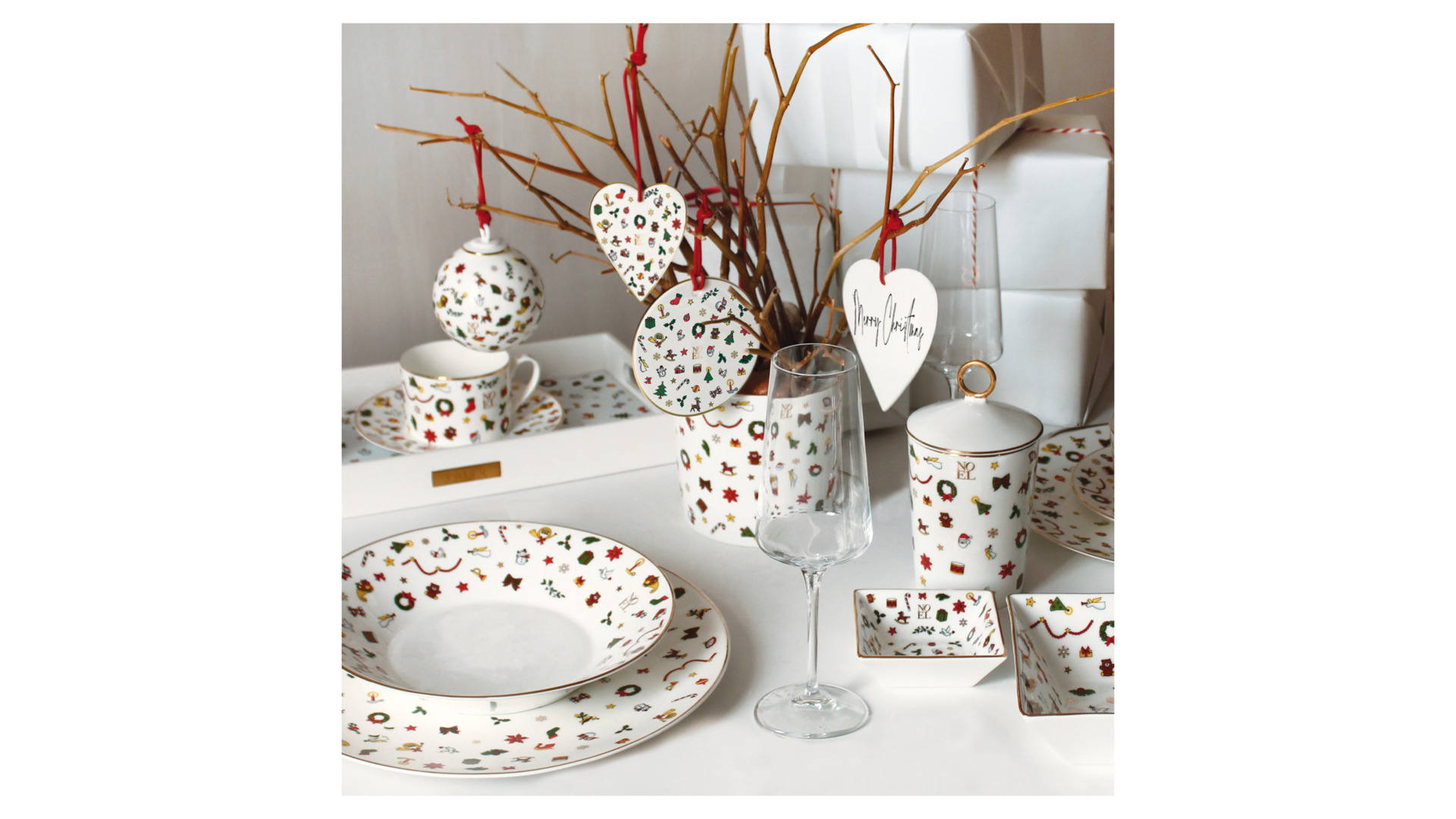 10668234 Taitu Тарелка обеденная Taitu "Новый год" 28см Фарфор  - Вид №1