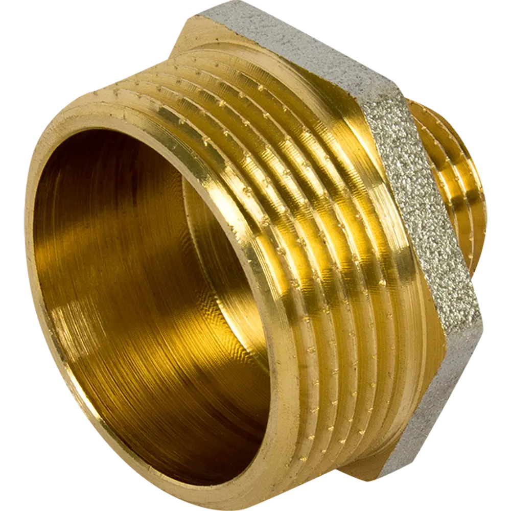 Ниппель переходной 1 1/4"x1/2" НР мм никелированная латунь 027-8975 81962417 STLM-2074349 Santreyd 