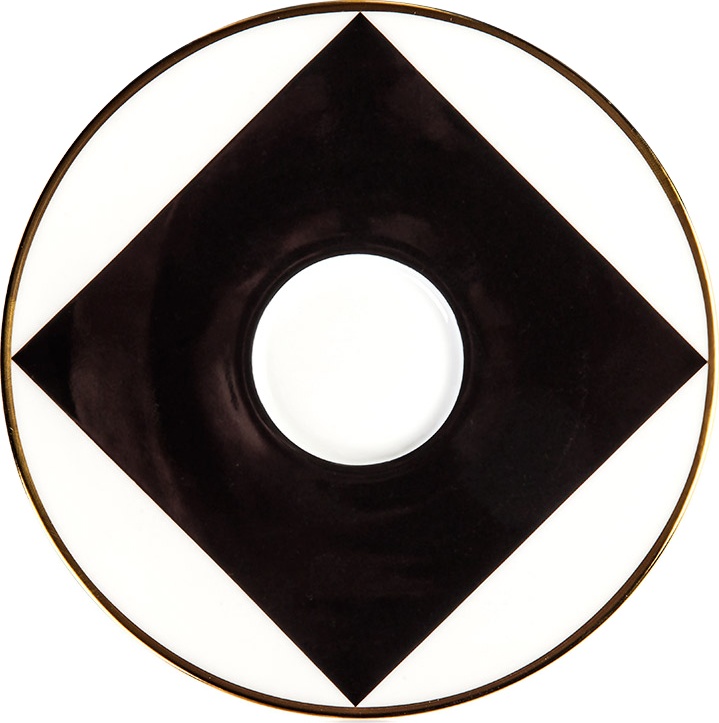 10582776 Sieger by Furstenberg Чашка кофейная цилиндр. с блюдцем Sieger by Furstenberg "Мой фарфор! Золотой дворец" 200мл Фарфор 