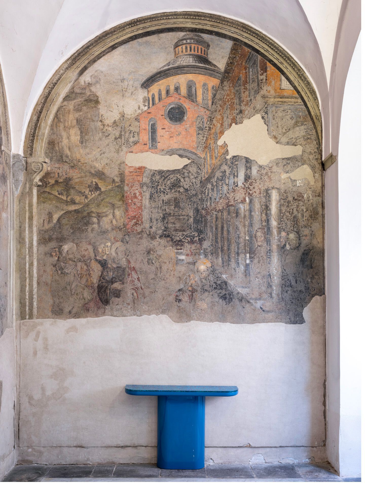 Прямоугольная консоль из МДФ с рециркулированным полистиролом Punto Zero штопка ARCH-00126457 - Вид №6