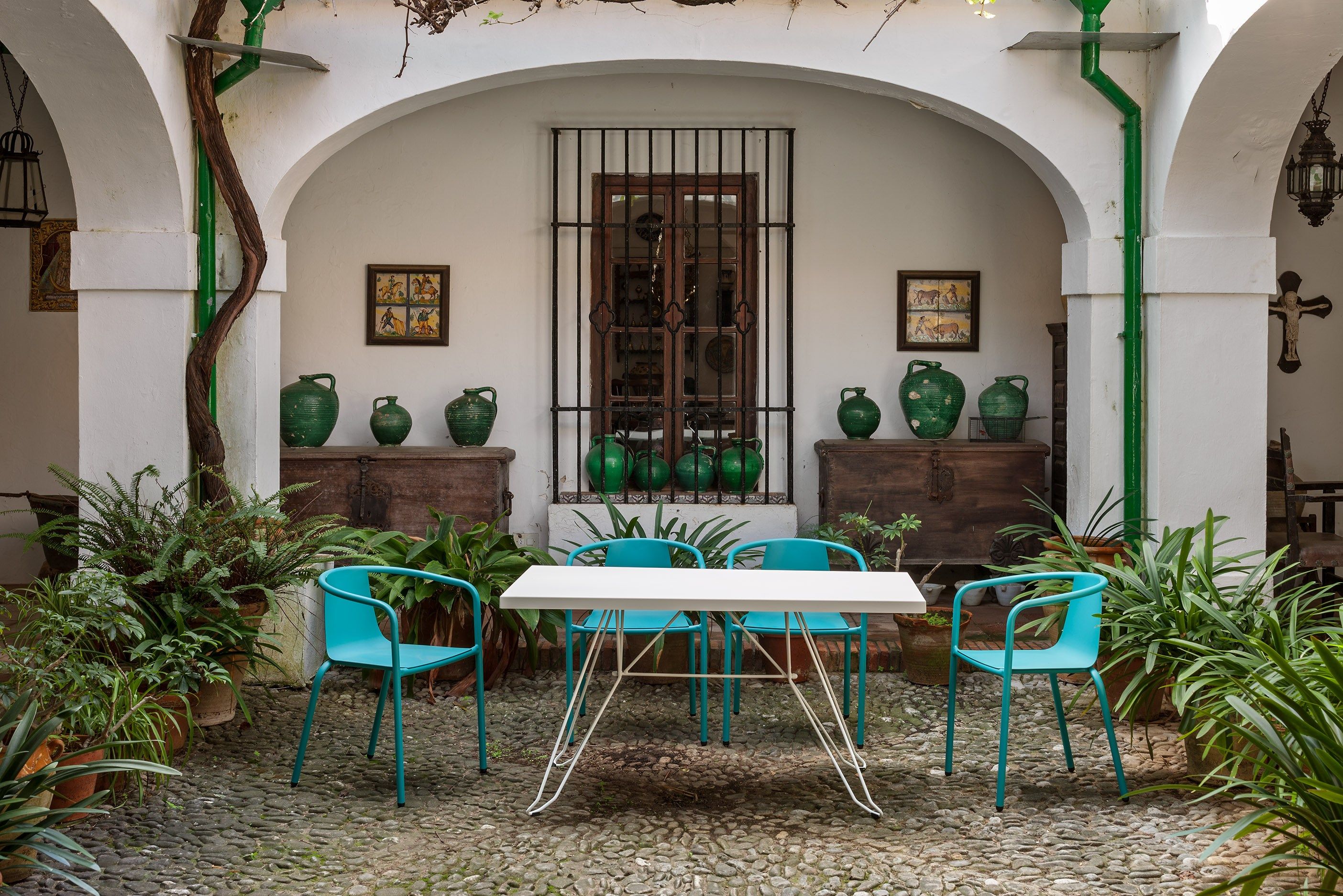 Алюминиевый штабелируемый стул с подлокотниками iSimar Cadiz ARCH-00044152 - Вид №4