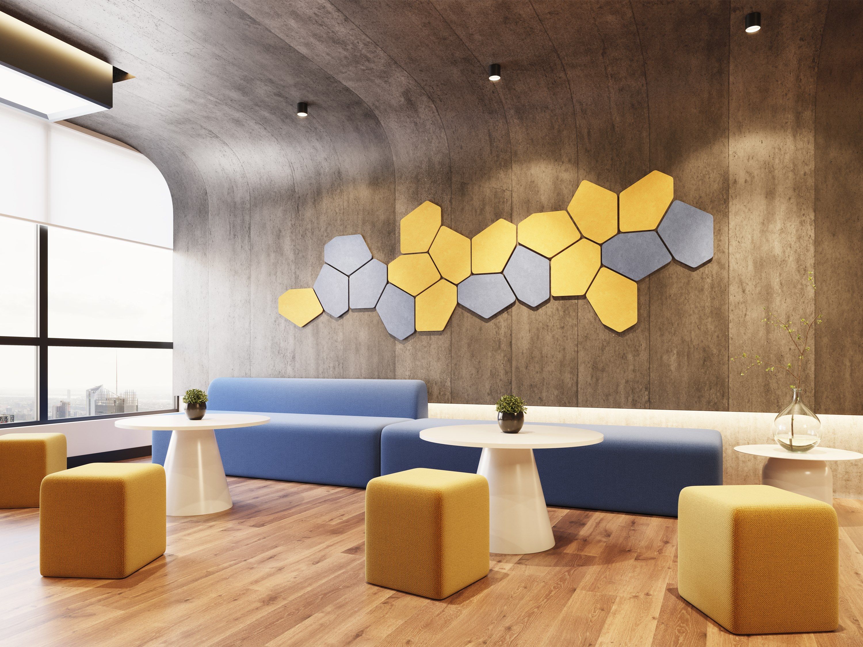 Рециркулированная пластиковая акустическая панель Movisi HUSH ARCH-00143464 - Вид №4