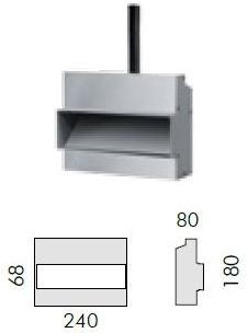 SIMES Настенная светодиодная лестница из анодированного алюминия Ghost sun-id-1466083 - Вид №19