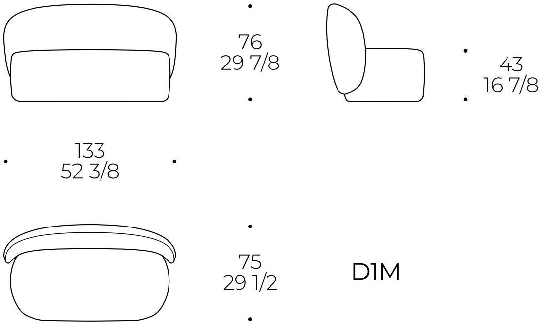 Liu Jo Living Collection Диван из ткани Ceci est un caillou Gue dim - Вид №7